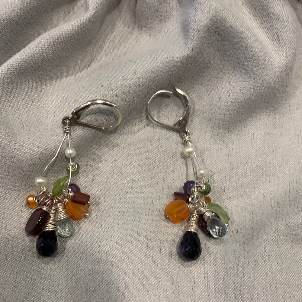 Excellent condition beaded drop earrings